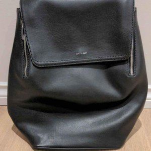 Matt & Nat FABI Vegan Black Leather Backpack